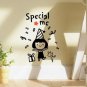 Cute Little Girl with Special Me Decal Wall Sticker Set Cute Decal Set