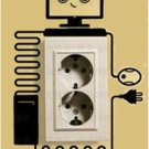 ROBOT Design Free Style BLACK Color 25 cm x 19.5 cm Wall Sticker Decal Decoration Set