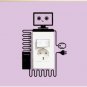 ROBOT Design Free Style BLACK Color 25 cm x 19.5 cm Wall Sticker Decal Decoration Set