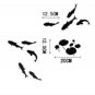 INK Fish Design Background Free Style GREY Color Wall Sticker Decal Set