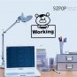 Cute WORKING BEAR Design 20 x 20.6 cm Wall Sticker Decal Set