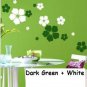BIG FLOWER SHAPE Background Free Style Wall Sticker Decal Decoration Set