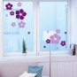 BIG FLOWER SHAPE Background Free Style Wall Sticker Decal Decoration Set