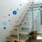 BIG FLOWER SHAPE Background Free Style Wall Sticker Decal Decoration Set
