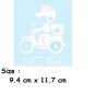 POST BOX Design Free Style RED Color Wall Sticker Decal Set