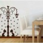 2 Cat Under Street Lamp Face to Face Cute Home DIY KID's Room Decoration Wall Sticker Decal