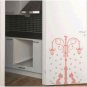 2 Cat Under Street Lamp Face to Face Cute Home DIY KID's Room Decoration Wall Sticker Decal