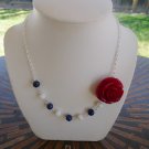 My tribute to the navy blue & white polka-dot dress