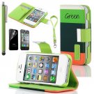 Green Iphone Wallet w/ Accessories