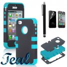 Teal iPhone Case w/ Accessories