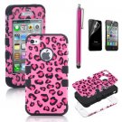 Pink Leopard iPhone Case w/ Accessories