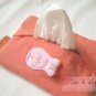 Coin Purse + Tissue Pouch : Brown Lucky Cat & Butterfly Cotton