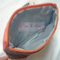 Coin Purse + Tissue Pouch : Brown Lucky Cat & Butterfly Cotton