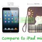 Apple iPad mini Case Pouch Cover / Kindle / Galaxy Tab2 : Purple Lucky Cat