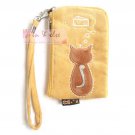 iPhone 4/4S Case Phone Pouch Purse Wristlet ANIMOB VELVET / Yellow