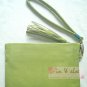 iPhone Phone Pouch Purse Wristlet Faux Leather ANIMOB TASSEL / Lemon Green