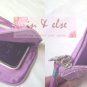 iPhone 4/4S/5 Case Phone Pouch Purse Wristlet ANIMOB FLOWER CANVAS / Purple