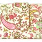 NaRaYa Thai Cotton Trifold Wallet Clutch Bag Purse Checkbook / Vintage Light Pink