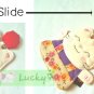 Floral Pattern Lucky Cat Cotton Key Cover Holder / PURPLE