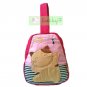Lucky Cat Dancing Cotton Handbag Bag for Girl Woman / Pink