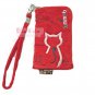 iPhone 4 4S Case Phone Pouch ANIMOB EMBROIDER // Red