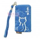 iPhone 4 4S Case Phone Pouch ANIMOB EMBROIDER // Blue