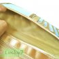 NaRaYa Thai Satin Bifold Wallet Clutch Bag Purse Checkbook / Gold