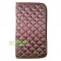 NaRaYa Thai Satin Bifold Wallet Clutch Bag Purse Checkbook / Purple