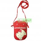 Phone Case Lanyard Neck Strap for iPhone 4/4S : Red Lucky Cat Lace