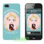 Apple iPhone 5/5S Hard Case Cover Skin Shell : Flowers And Beauty Girl Collection / Bluish-green