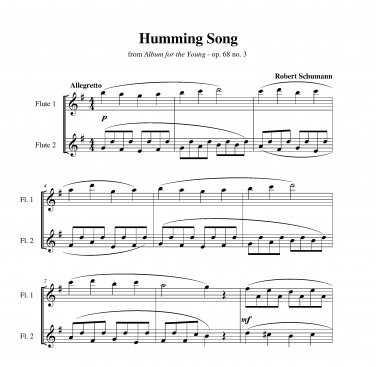 Schumann - Humming Song