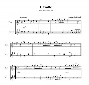 Corelli - Gavotte from Sonata no. 10