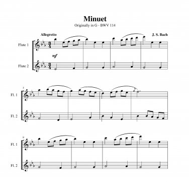 Bach - Minuet (BWV 114)