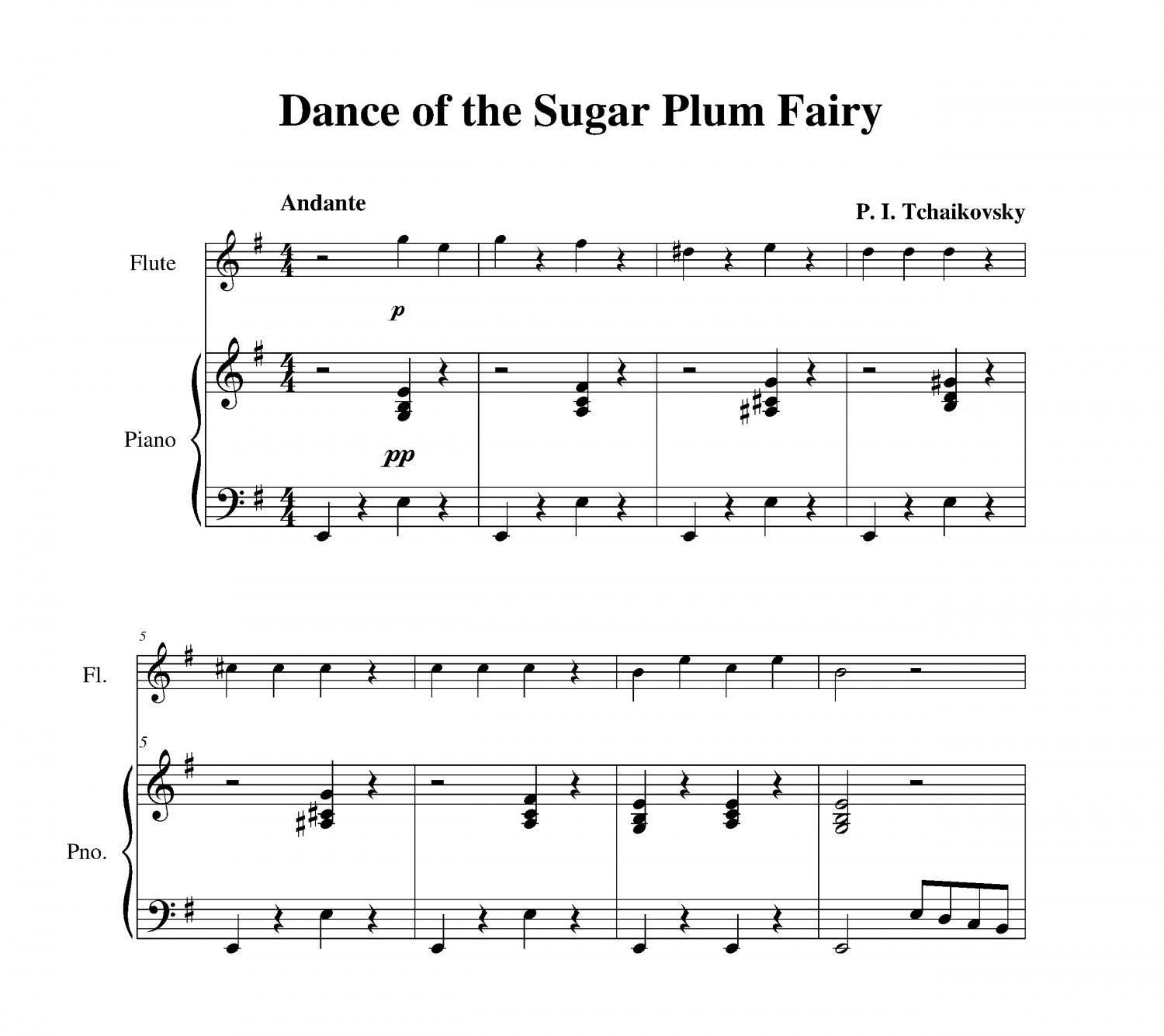 Tchaikovsky Dance Of The Sugar Plum Fairy