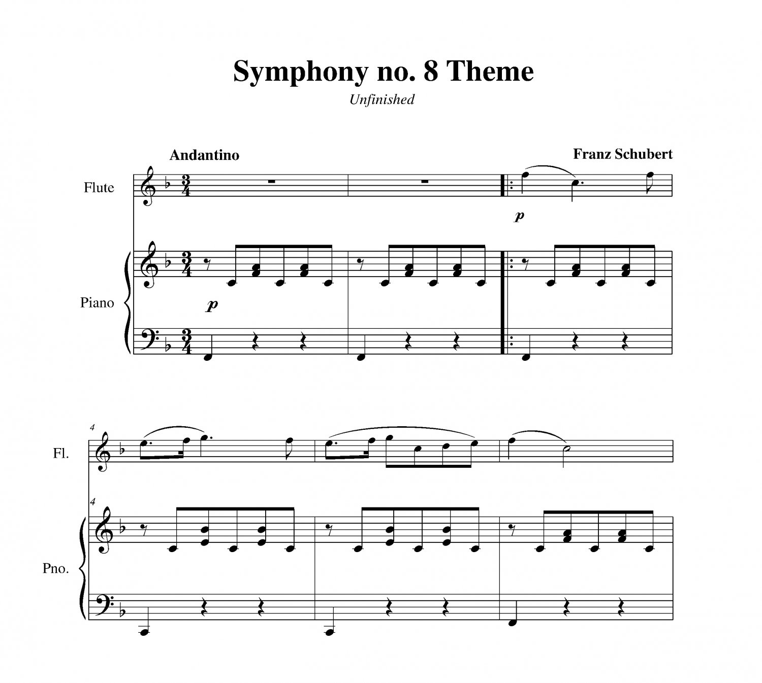 Schubert - Symphony no. 8 (Unfinished) (longer version)