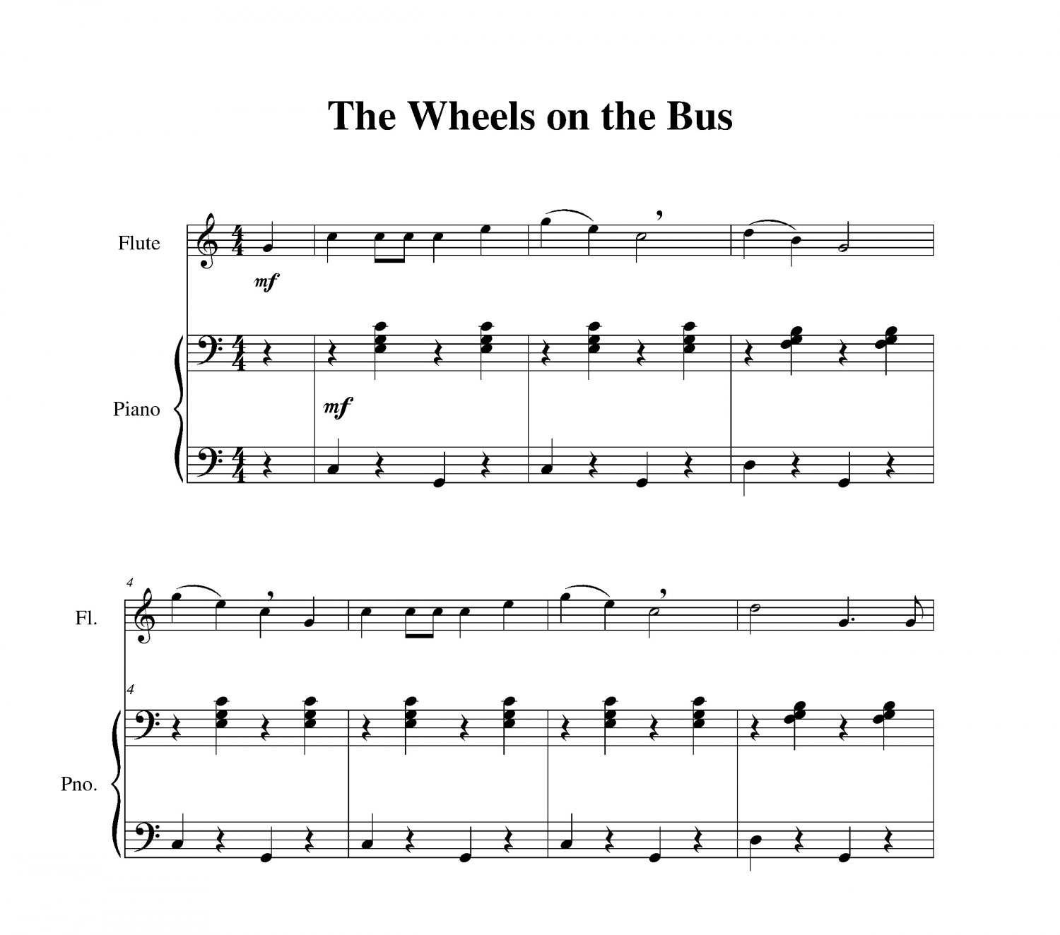 The wheels on the bus guitar