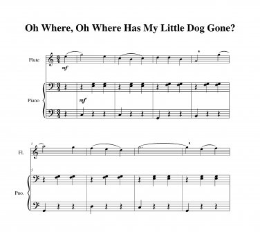 Oh Where, Oh Where Has My Little Dog Gone?