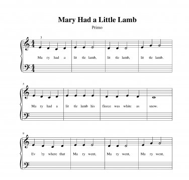 Mary Had a Little Lamb