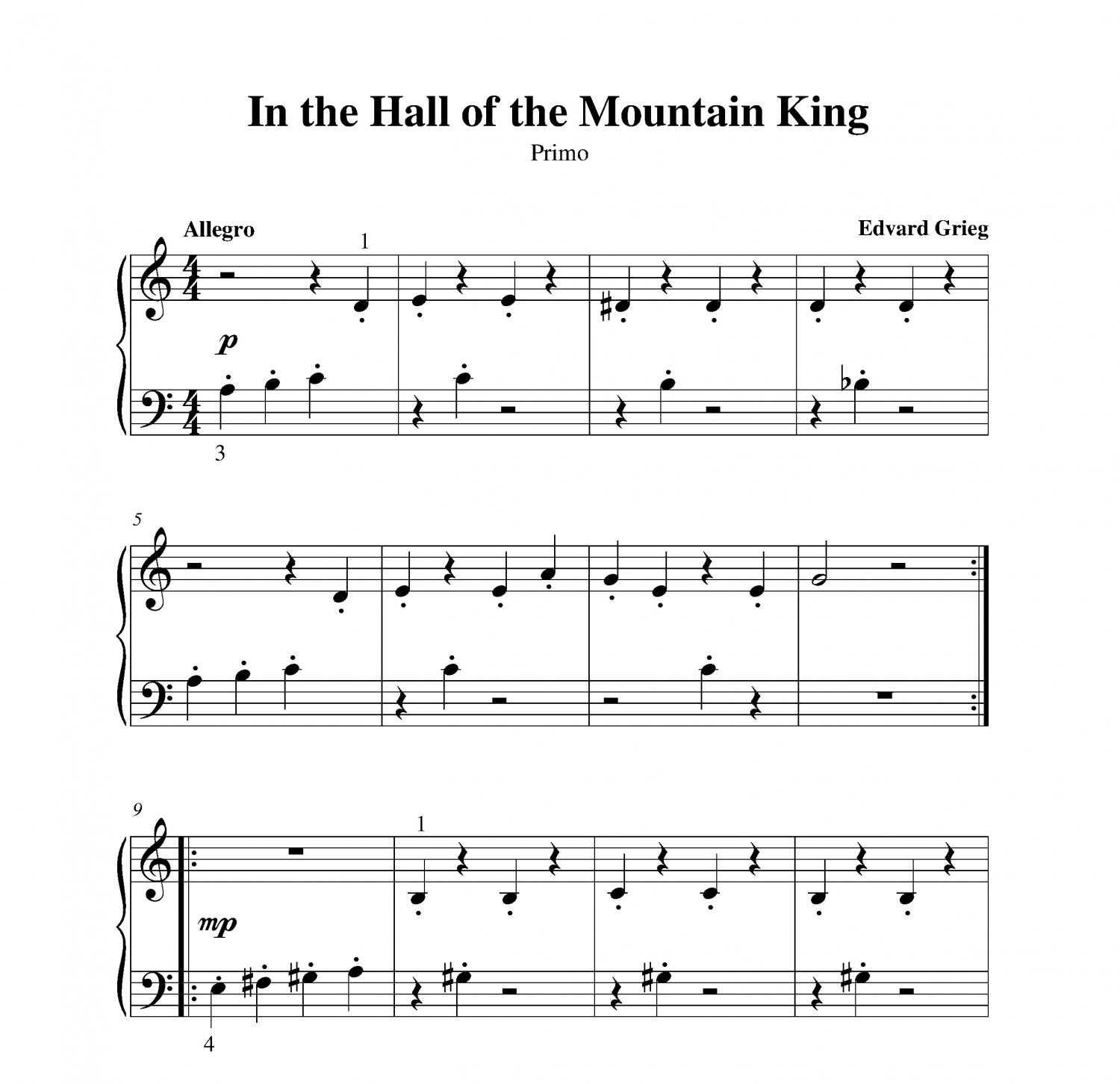 В пещере горного короля ноты. Hall of the Mountain King Ноты. In the Hall of the Mountain King пианино. Grieg in the Hall of the Mountain King Ноты. In the Hall of the Mountain King Ноты для фортепиано.