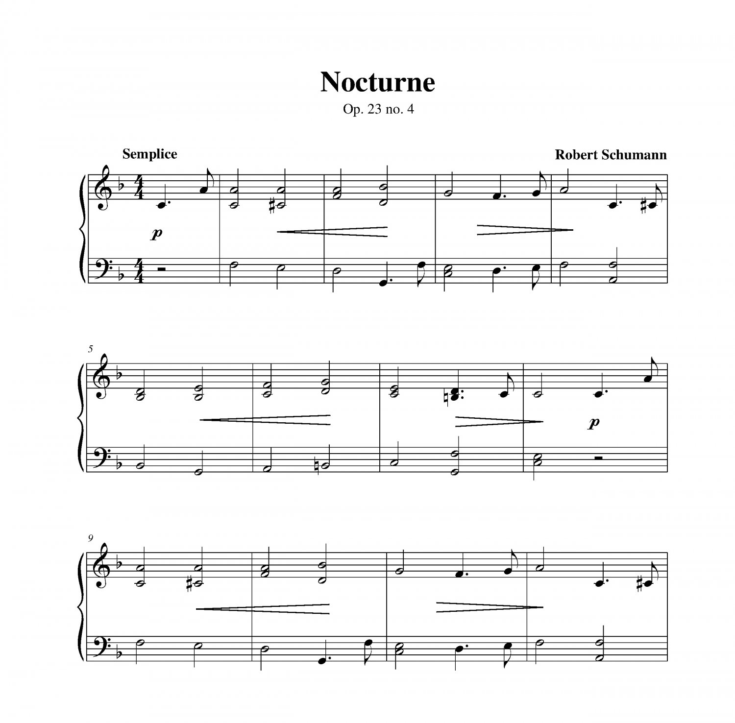 Schumann - Nocturne