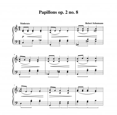 Schumann - Papillons op. 2 no. 8