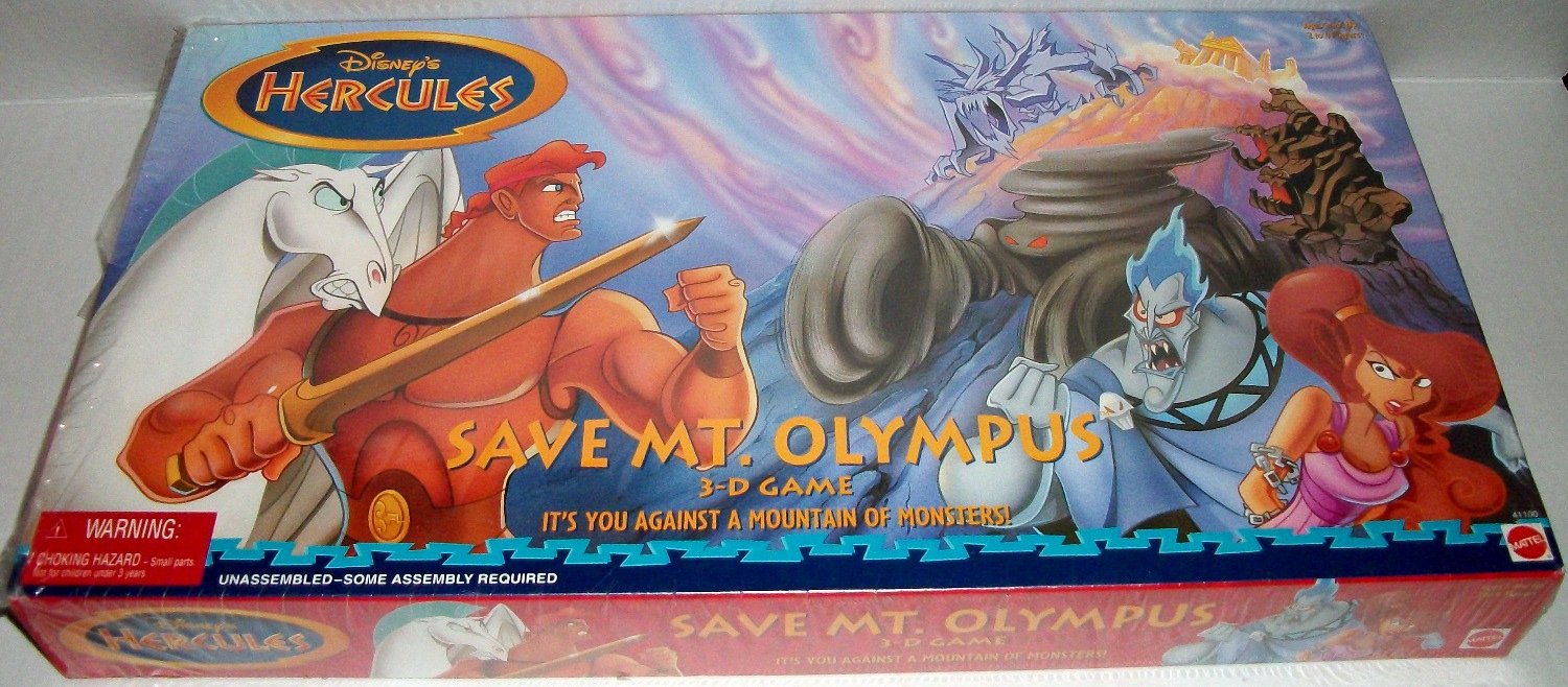 Disney Hercules Save Mt Olympus 3D Board Game NEW SEALED 1997 Mattel
