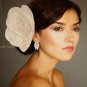 Ivory Large Flower Fascinator Hair Headpiece Brooch Bridal/Bridesmaid F16