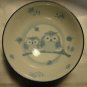 Japanese owl ceramic bowl