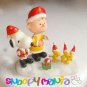 Snoopy, Lucy and Charile Xmas figurines.