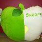 Snoopy Plush pillow cushion, hugging apple.