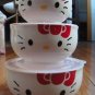 Hello Kitty ceramic bowl - container with lids, set of 3