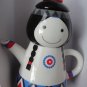 Ceramic teapot set cute girl