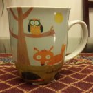 Ceramic Owl Mug, forest