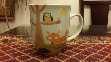Ceramic Owl Mug, forest